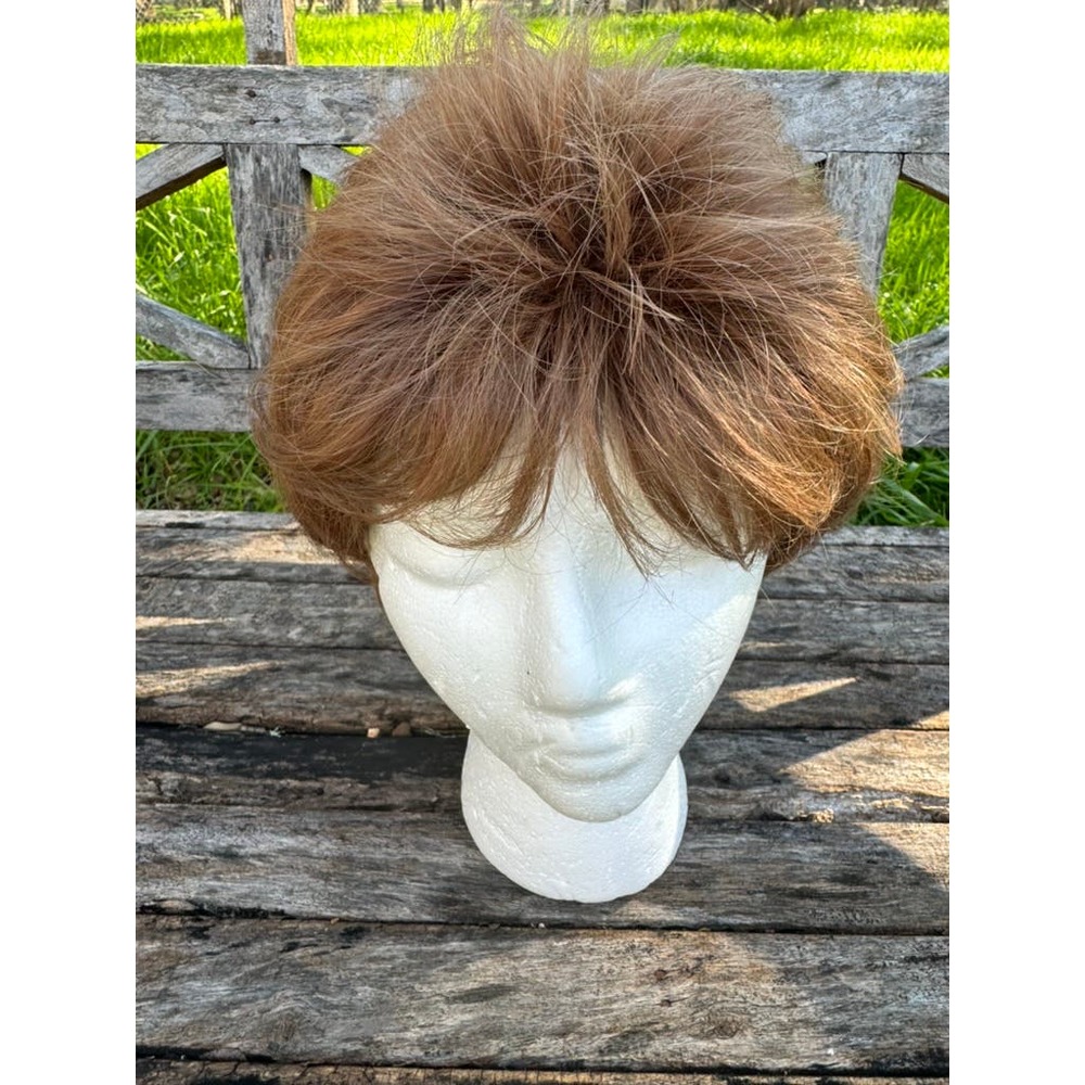 Adolfo Modacrylic Fiber Wig Short Ash Brown